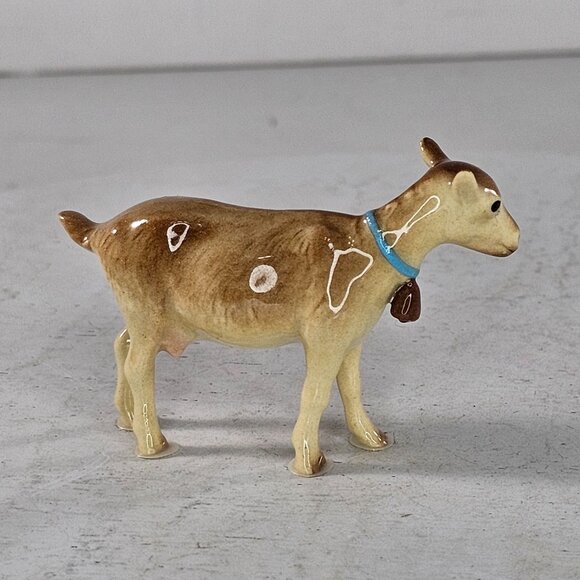 Hagen Renaker Mama Goat Miniature Figurine Blue Collar - Picture 5 of 10